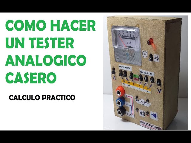 Cómo construir un voltímetro analógico: Guía paso a paso